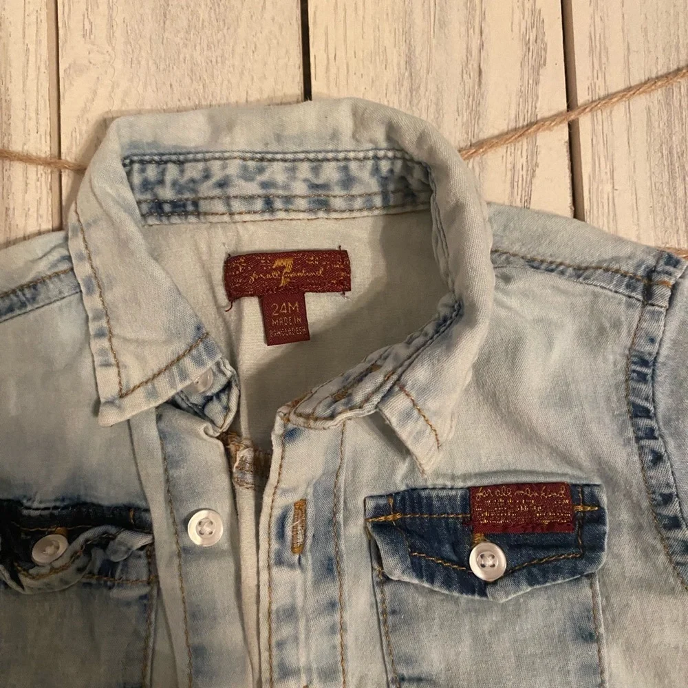 Seven of Mankind Toddler size 2T button up.